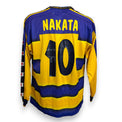 Maglia Parma A.C. Home 2002-03 Hidetoshi Nakata numero 10 – Champion – manica lunga – condizioni Excellent vintage
