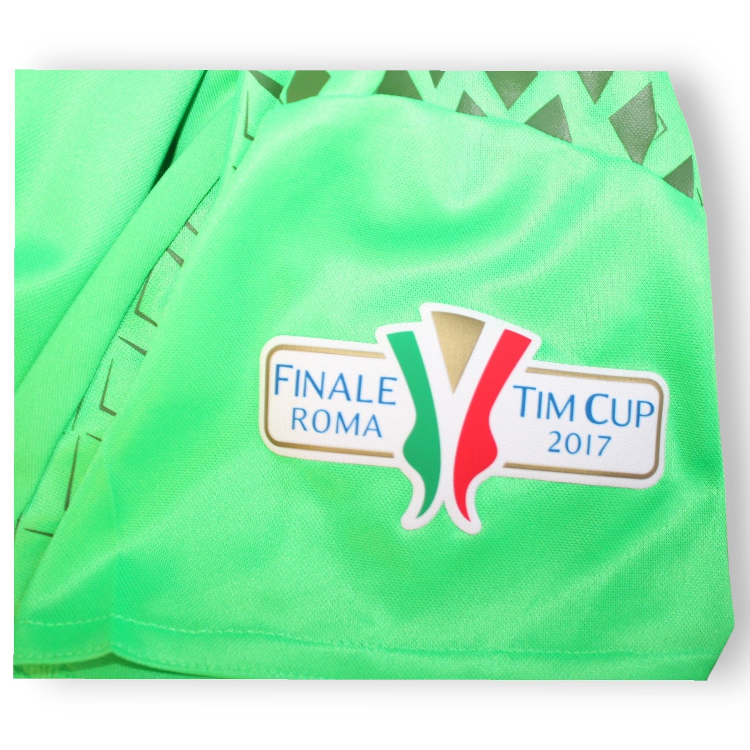 Patch Finale Roma TIM Cup 2017 su maglia portiere Juventus Player Issued – Neto titolare – Juventus campione Coppa Italia