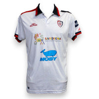 Maglia Cagliari Away 2023-24 Player Issued Eye Sport – sponsor Sardegna Isola Artigianato e Moby – stemma Cagliari – taglia L