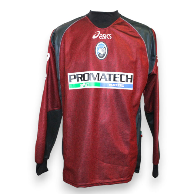 Maglia Atalanta Portiere 2002-03 Player Issued Massimo Taibi numero 1 – Asics – sponsor Promatech – granata nero – condizioni Excellent