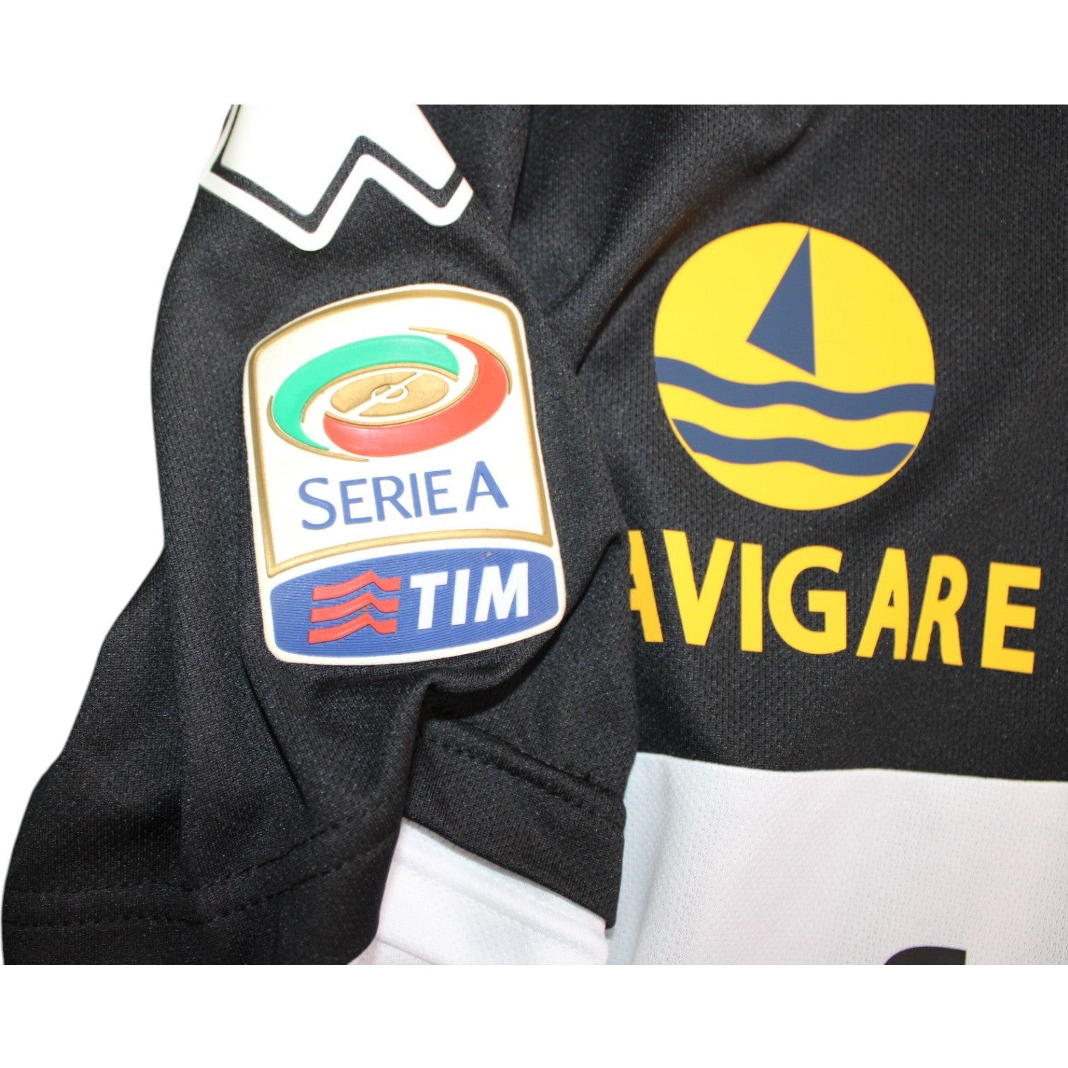 Dettaglio patch Serie A TIM maglia Parma Away 2012-13 Player Issued – sponsor Navigare – manica destra