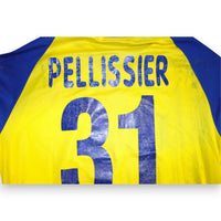 Dettaglio nameset PELLISSIER numero 31 maglia Chievo Verona 2003-04 Player Issued – font da gara ufficiale vintage