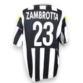 Retro maglia Juventus 2000-01 numero 23 Gianluca Zambrotta Player Issued – nameset originale Champions League – cimelio vintage