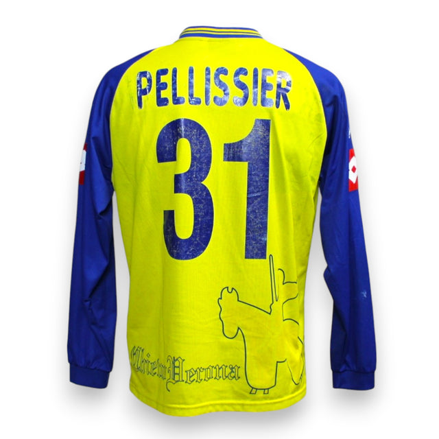 Retro maglia Chievo Verona 2003-04 numero 31 Pellissier Player Issued – nameset e numero vintage – cimelio Serie A