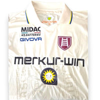 Dettaglio colletto e stemma maglia Chievo Verona Away 2010-11 Player Issued – Givova – sponsor Midac Batteries