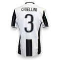 Retro maglia Juventus 2016-17 numero 3 Chiellini Player Issued – nameset ufficiale bianconero – cimelio Champions League