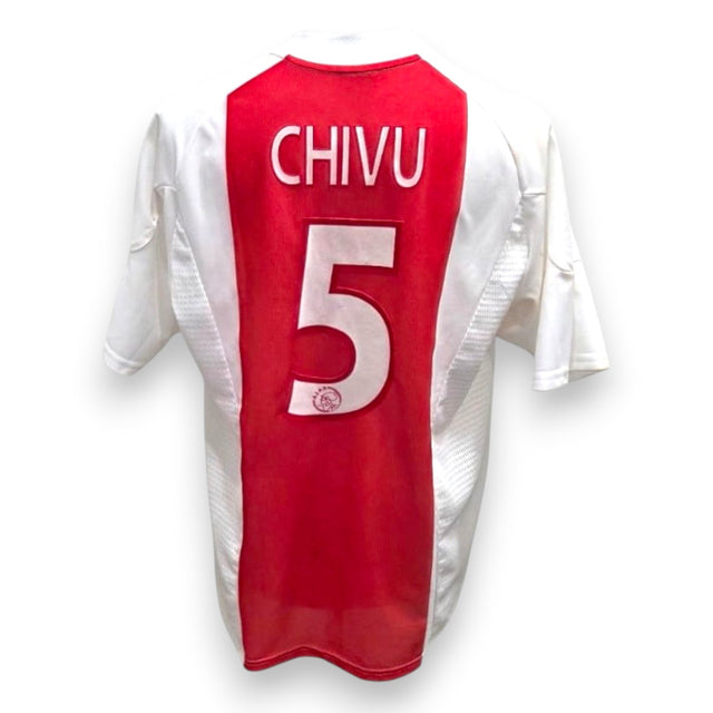 Retro maglia Ajax Home 2002-03 numero 5 Cristian Chivu Store – Adidas – cimelio vintage Eredivisie