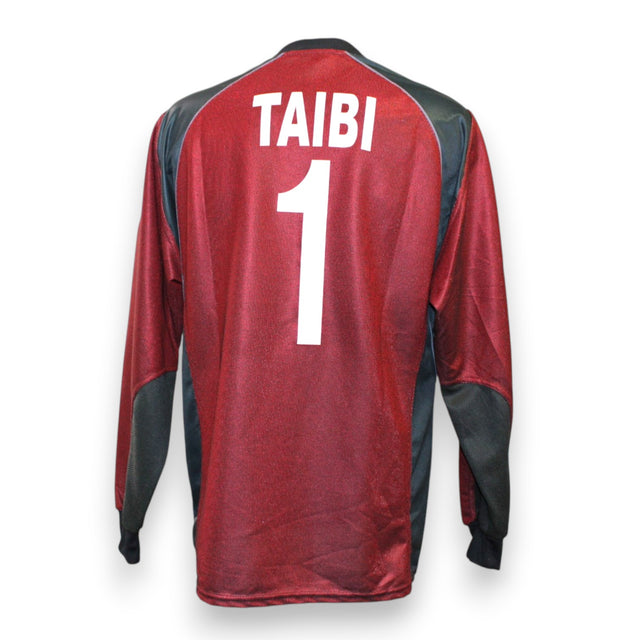 Retro maglia Atalanta Portiere 2002-03 numero 1 Taibi Player Issued – nameset ufficiale bianco – cimelio vintage Coppa Italia