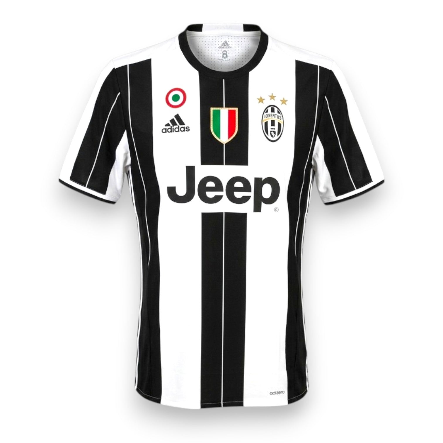 Maglia Juventus Home 2016-17 Player Issued Giorgio Chiellini numero 3 – Adidas Adizero – sponsor Jeep – patch UCL Champions League