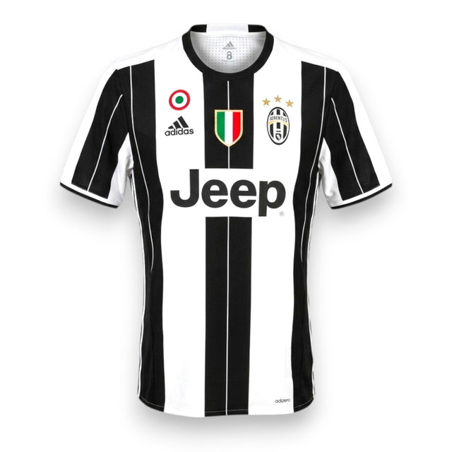 Maglia Juventus Home 2016-17 Player Issued Giorgio Chiellini numero 3 – Adidas Adizero – sponsor Jeep – patch UCL Champions League