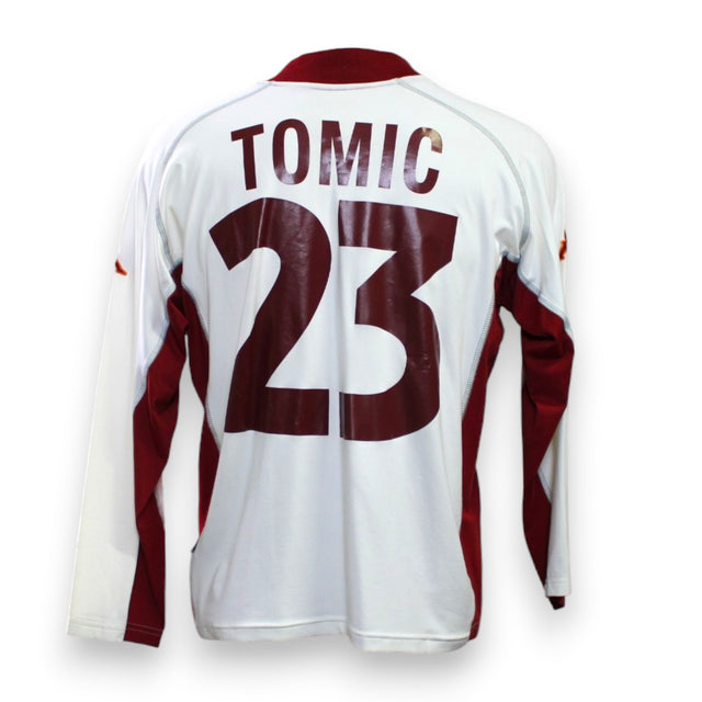 Retro maglia Roma Away 2001-02 numero 23 Tomić Player Issued maniche lunghe – nameset originale Kappa – cimelio vintage Serie A