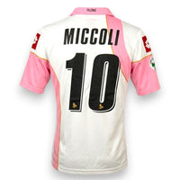 Retro maglia Palermo Away 2009-10 numero 10 Miccoli Player Issued – nameset originale Lotto con aquila dorata – patch Serie A