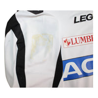 Dettaglio condizioni maglia Udinese Third 2010-11 Player Issued – lieve alone di conservazione sulla manica – sponsor Lumberjack Dacia