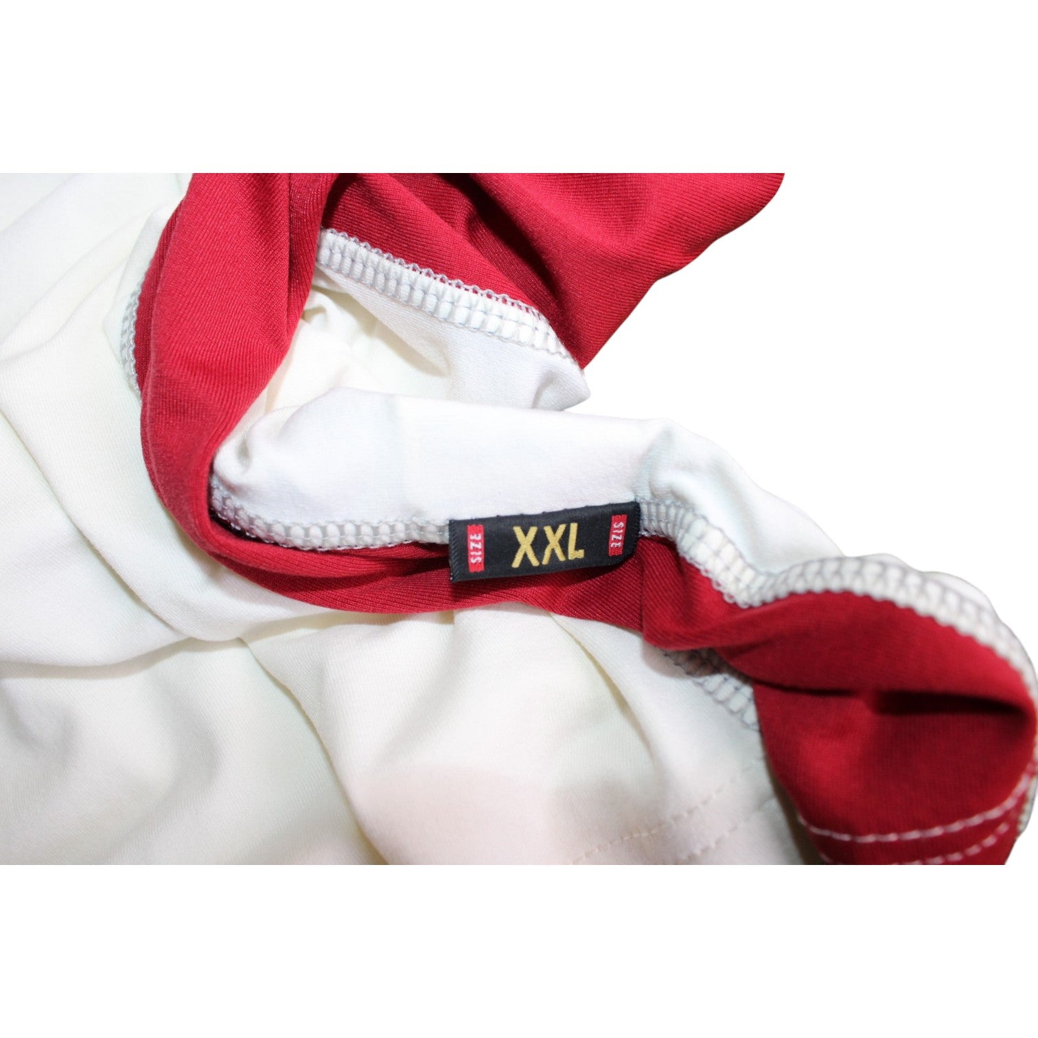 Etichetta taglia XXL maglia Roma Away 2001-02 Player Issued Kappa – colletto interno giallorosso – finitura professionale