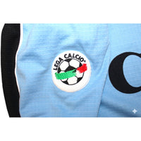 Patch Lega Calcio sulla manica maglia SS Lazio Home 1998-99 Player Issued – tessuto waffle – dettaglio gara Puma