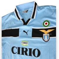 Dettaglio coccarda Coppa Italia maglia SS Lazio 1998-99 Player Issued Roberto Mancini – Puma – finitura da gara