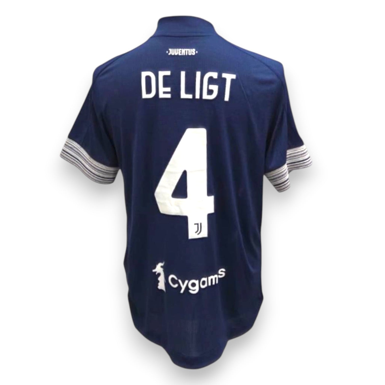 Retro maglia Juventus Away 2020-21 Player Issued De Ligt numero 4 – Adidas – sponsor Cygams – condizioni Excellent