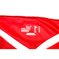 Etichetta interna Puma taglia L maglia Svizzera Home 2008 – Made in Turkey – colletto a V bianco