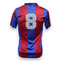 Retro maglia FC Barcelona Home 1981-82 numero 8 Moratalla Player Issued – numerazione a righe verticali – cimelio vintage La Liga