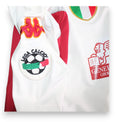 Dettaglio patch Lega Calcio e logo Kappa maglia Roma Away 2001-02 Player Issued – Scudetto tricolore – sponsor INA Generali Group