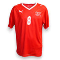 Maglia Svizzera Home 2008 Gökhan Inler numero 8 – Puma – stemma ASF SFV – condizioni Excellent – Euro 2008