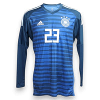 Maglia Germania Away 2017 Player Issued portiere Kevin Trapp N.23 – Adidas manica lunga – stemma DFB 4 stelle – Confederations Cup