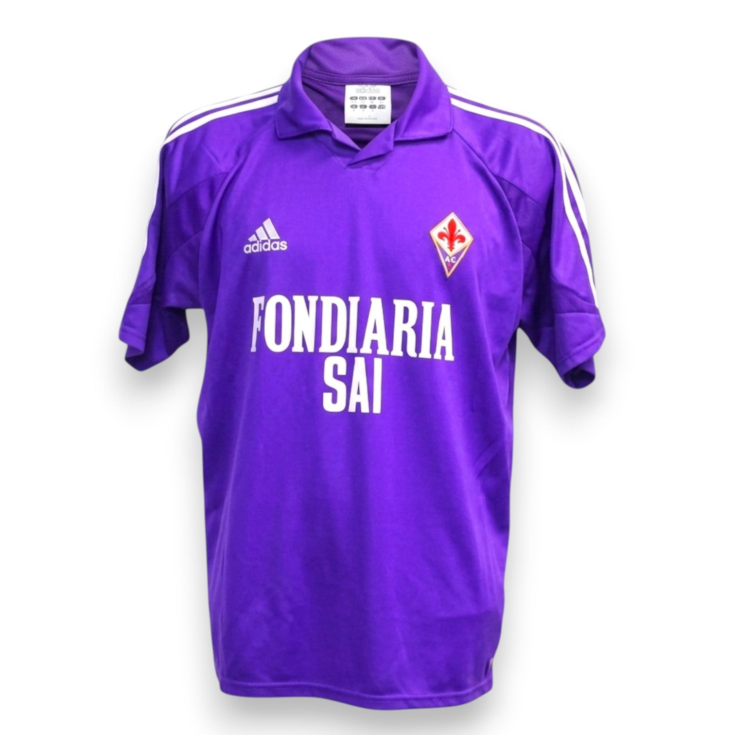Maglia Fiorentina Home 2003-04 Player Issued Adidas – sponsor Fondiaria SAI – stemma ACF – taglia S – Serie B