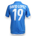 Retro maglia SSC Napoli Home 2014-15 Player Issued David Lopez – Macron – scritta SSC Napoli – cimelio Serie A