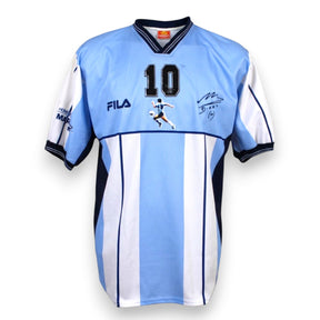 Maglia Argentina commemorativa Homenaje a Diego Maradona – Open Sports – N.10 – autografo stampato fronte – taglia XL – condizioni Excellent