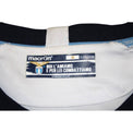 Dettaglio etichetta interna Macron maglia Lazio Away 2015-16 – taglia M – scritta Noi l'amiamo e per lei combattiamo