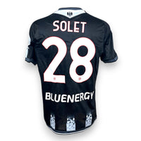 Retro maglia Udinese Home 2025-26 Player Issued – nameset Solet numero 28 – Macron – aquila linguata retro colletto – Serie A