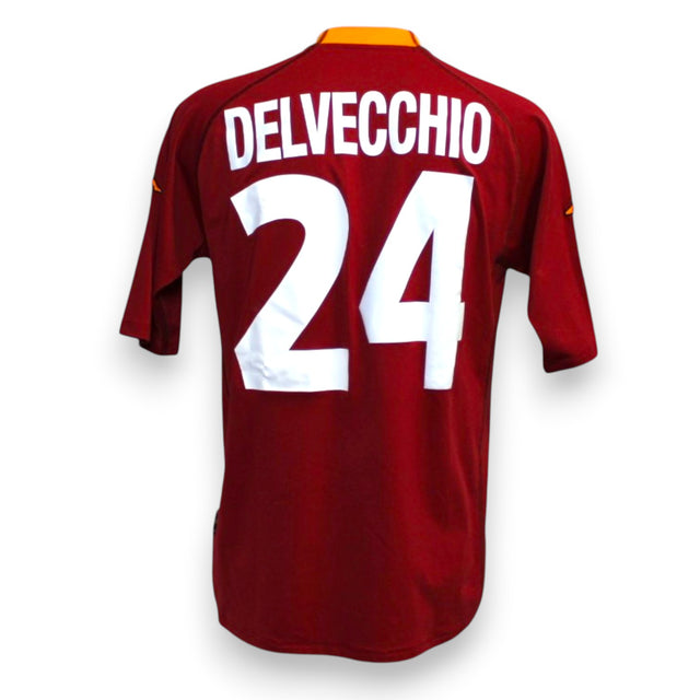 Retro maglia AS Roma 2000-01 numero 24 Delvecchio Player Issued – Kappa – cimelio Scudetto Serie A