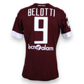 Dettaglio retro maglia Torino 2015-16 Andrea Belotti numero 9 – nameset ufficiale bianco – sponsor Tecnolarm