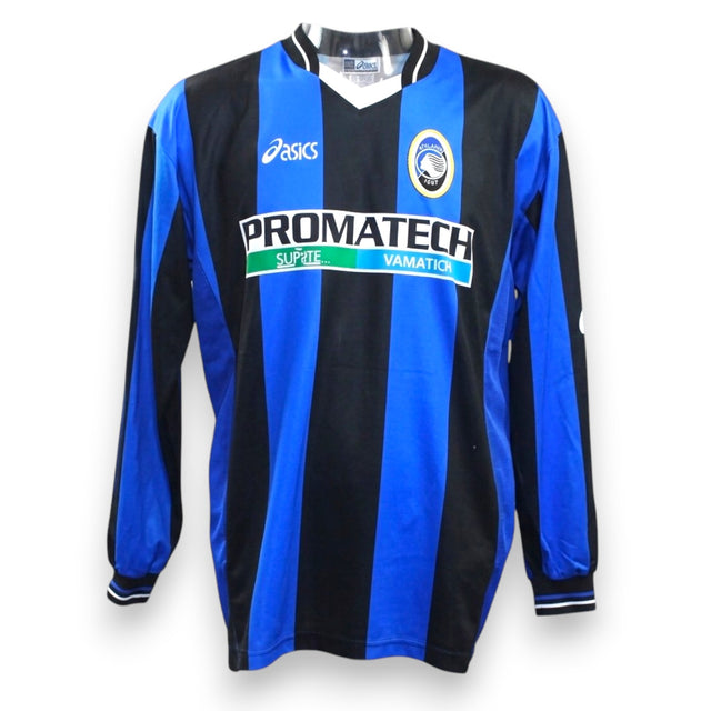 Maglia Atalanta Home 2002-03 Player Issued Carmine Gautieri numero 19 – Asics – sponsor Promatech – manica lunga – condizioni Excellent