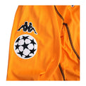 Dettaglio patch ufficiale UEFA Champions League "Starball" integra su manica maglia Roma 2002-03 versione Player Issued
