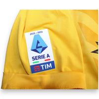 Patch ufficiale Serie A TIM 2023-2024 maglia portiere SSC Napoli Player Issued EA7 – ricamo originale fornitura squadra