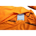 Dettaglio etichetta interna di provenienza e lavaggio maglia Roma portiere 2002-03 – codice identificativo del lotto e composizione del materiale – prova di autenticità per maglia vintage Player Issued