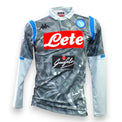 Maglia SSC Napoli Third 2018-19 Player Issued maniche lunghe – Kappa Kombat – sponsor Lete Garofalo – patch Serie A TIM – condizioni Excellent