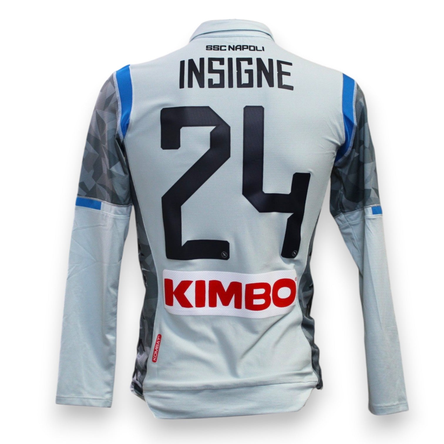 Patch Serie A TIM 2018-2019 maglia SSC Napoli Third Player Issued Kappa – ricamo originale fornitura squadra