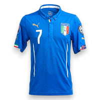 Maglia Italia Home 2015-16 Store Simone Zaza numero 7 – Puma – patch Qualificazione Euro 2016 – condizioni Excellent