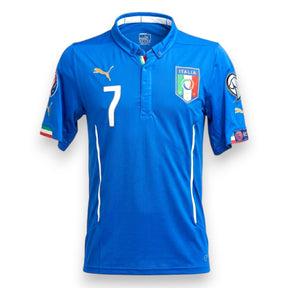 Maglia Italia Home 2015-16 Store Simone Zaza numero 7 – Puma – patch Qualificazione Euro 2016 – condizioni Excellent