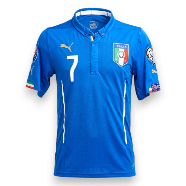 Maglia Italia Home 2015-16 Store Simone Zaza numero 7 – Puma – patch Qualificazione Euro 2016 – condizioni Excellent