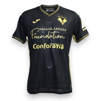 Maglia Hellas Verona Third 2024-25 Player Issued – Joma – sponsor Foundation Conforama – nero e oro – condizioni Excellent