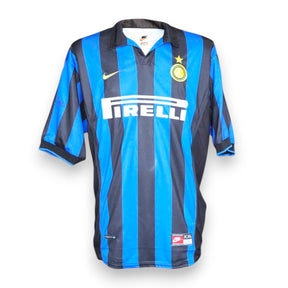 Maglia Inter Home 1998-99 Store autografata Giuseppe Bergomi 500 Presenze – Nike – taglia XXL – Pirelli
