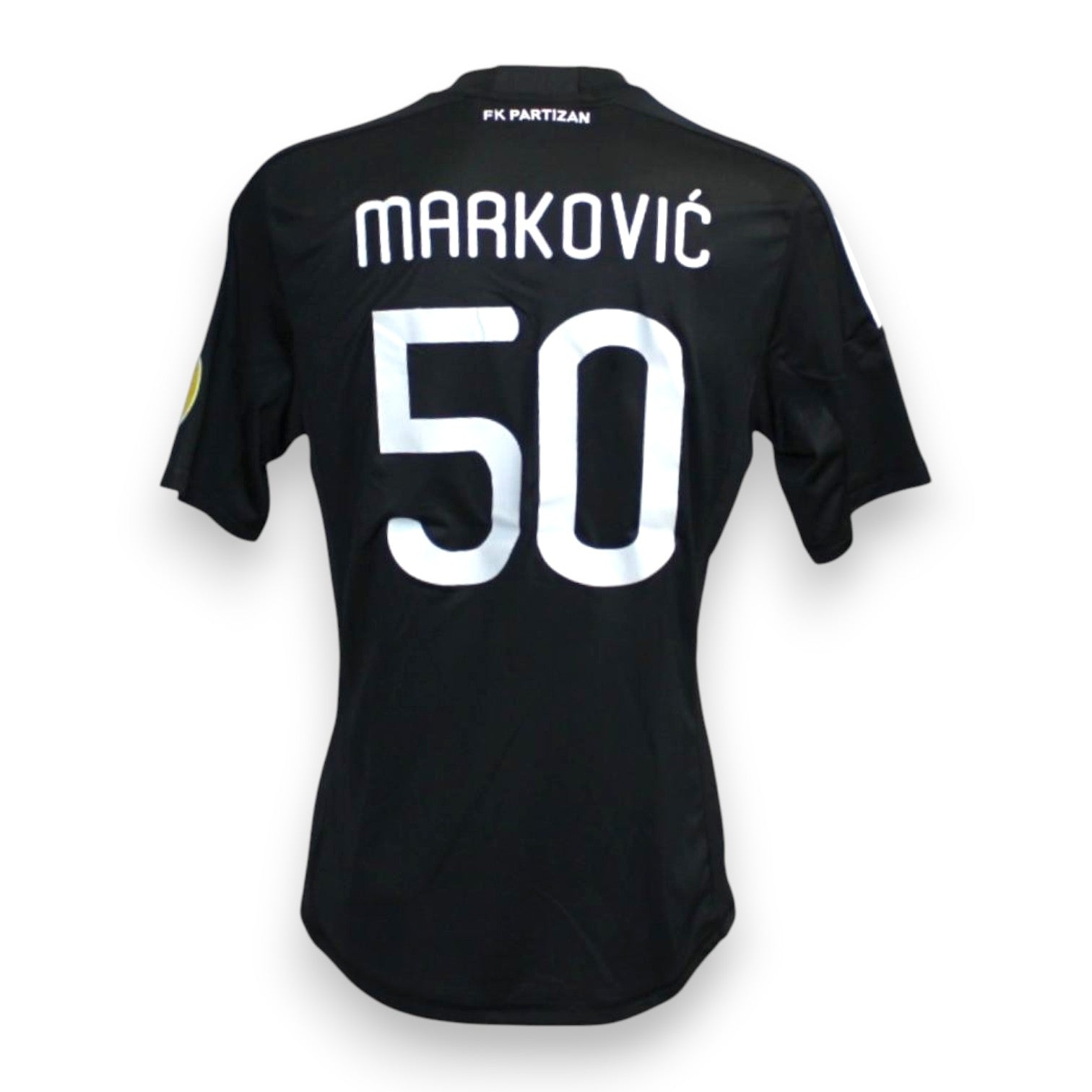 Retro maglia FK Partizan Home 2010-11 nameset Marković 50 bianco – Adidas – scritta FK Partizan – Europa League