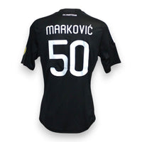 Retro maglia FK Partizan Home 2010-11 nameset Marković 50 bianco – Adidas – scritta FK Partizan – Europa League