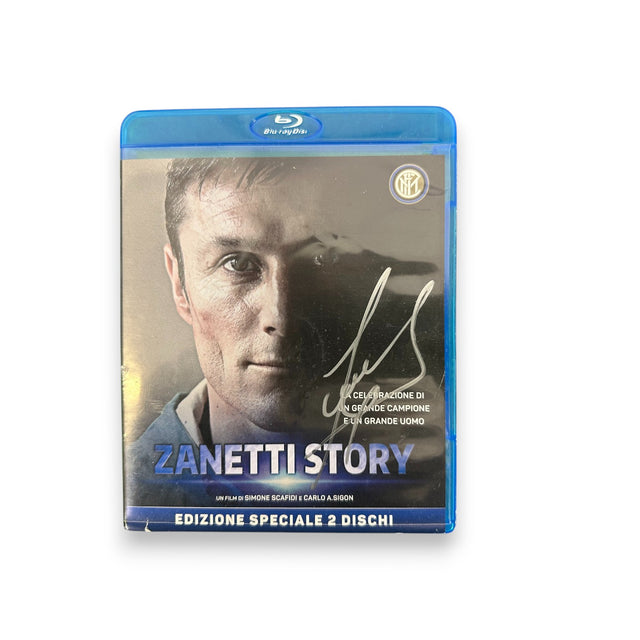 Blu-ray autografato Javier Zanetti – Zanetti Story Edizione Speciale 2 Dischi – copertina con autografo originale pennarello argento – 17x13,3 cm – condizioni Excellent