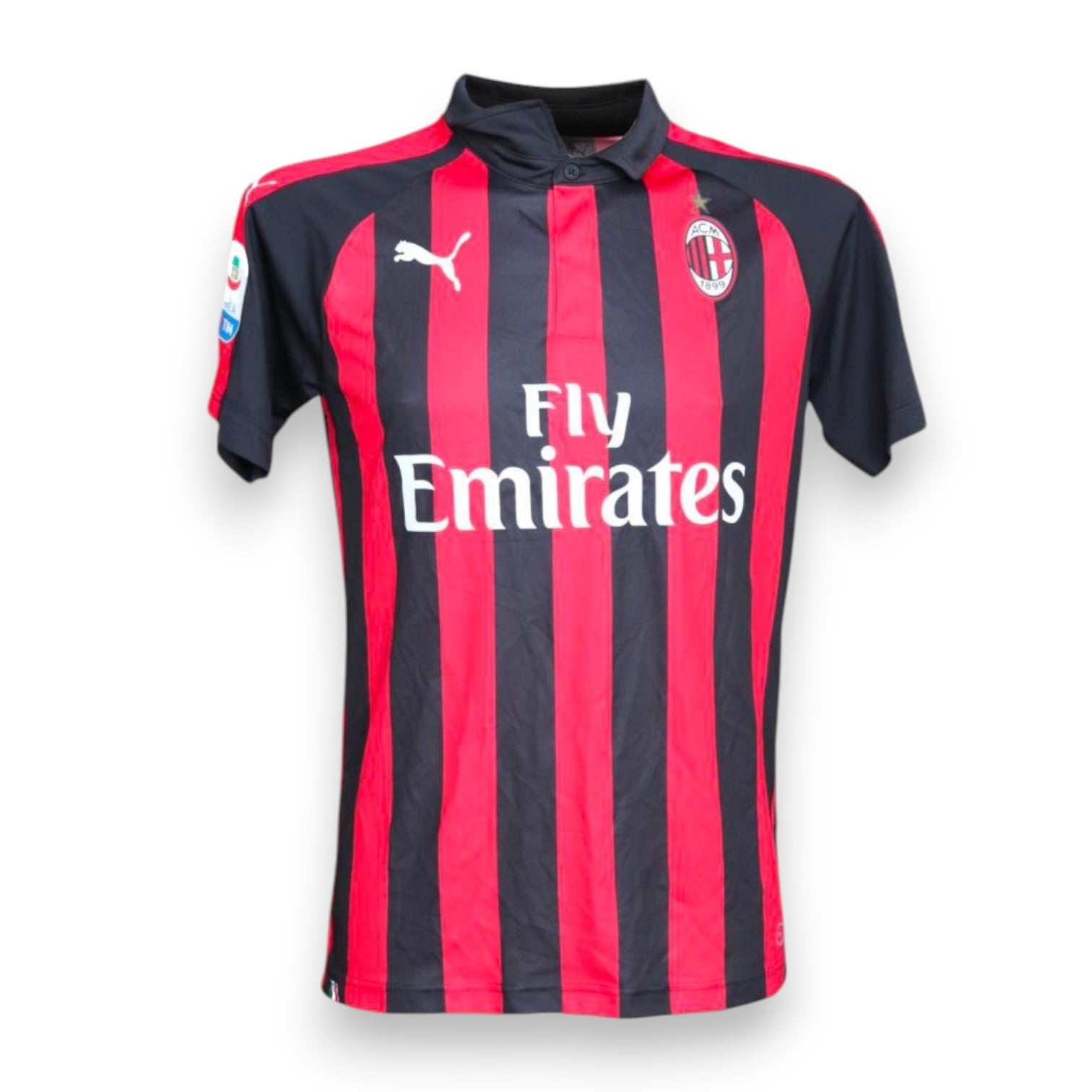 Maglia AC Milan Home 2018-19 Store autografata Krzysztof Piątek numero 19 – Puma – Fly Emirates – Serie A – taglia M – condizioni Excellent