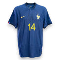 Maglia Francia Home 2022-23 Store autografata Adrien Rabiot numero 14 – Nike Dri-FIT ADV – due stelle – World Cup 2022