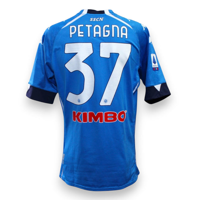 Retro maglia SSC Napoli Home 2020-21 Player Issued Andrea Petagna numero 37 – Kappa Kimbo – Serie A – taglia XXL